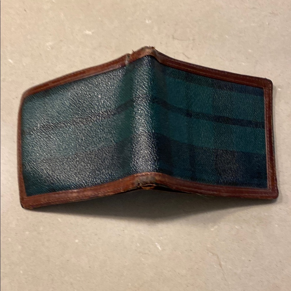 Classic Green and Brown Leather Wallet